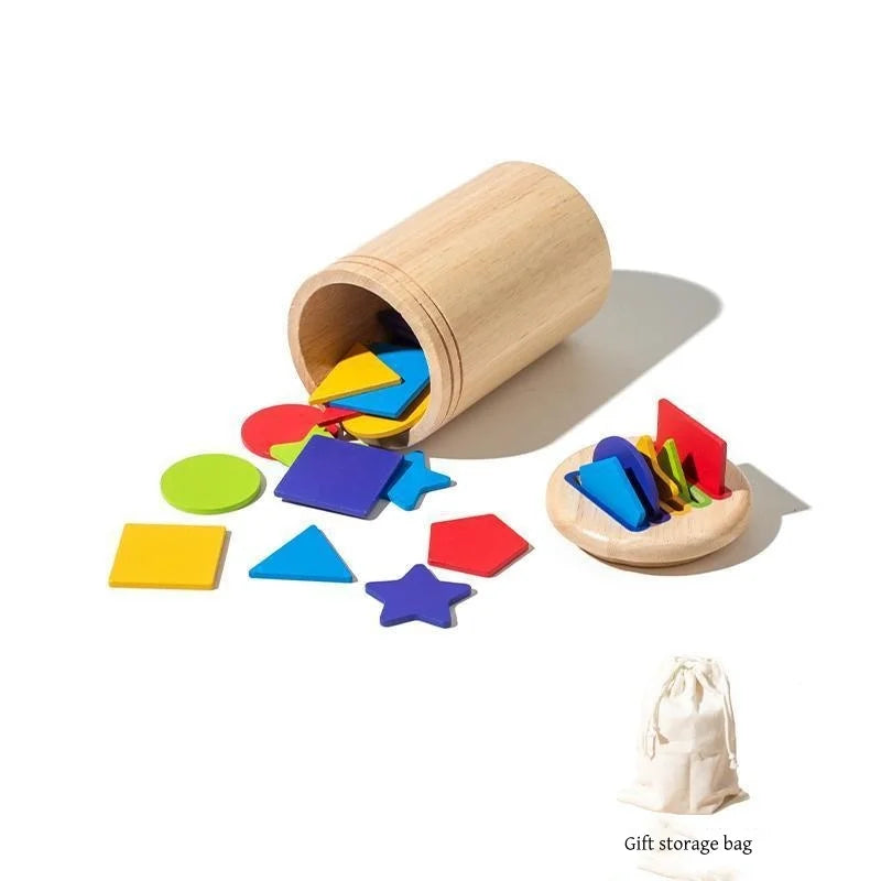 Montessori ColourMinds: Juego de rompecabezas sensorial y de clasificación de madera