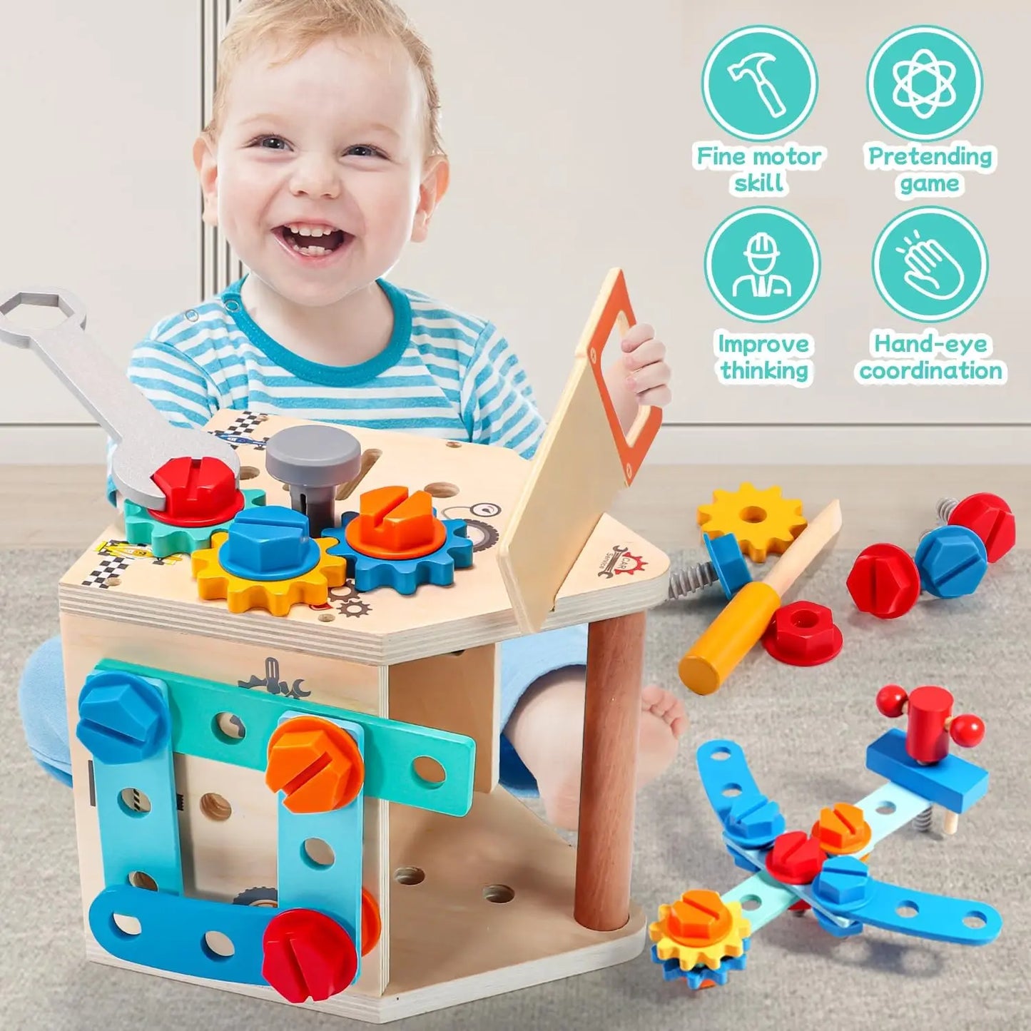 Taller MiniFix: Caja de herramientas de madera para pequeños constructores