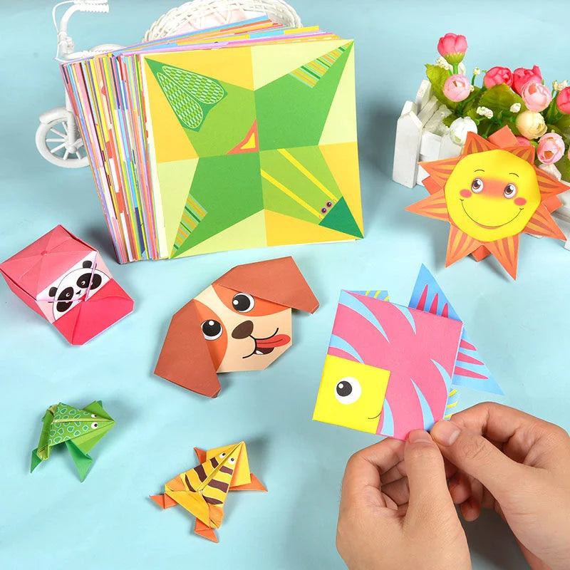 Recorta y crea: libro de manualidades de origami y animales para niños