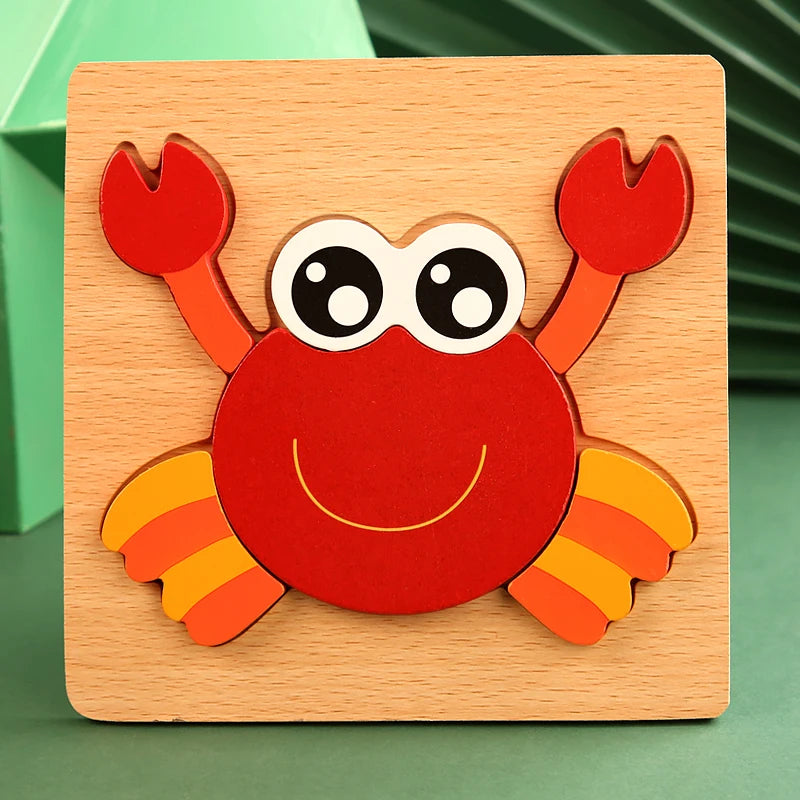 Animal Express: rompecabezas de madera en 3D para niños