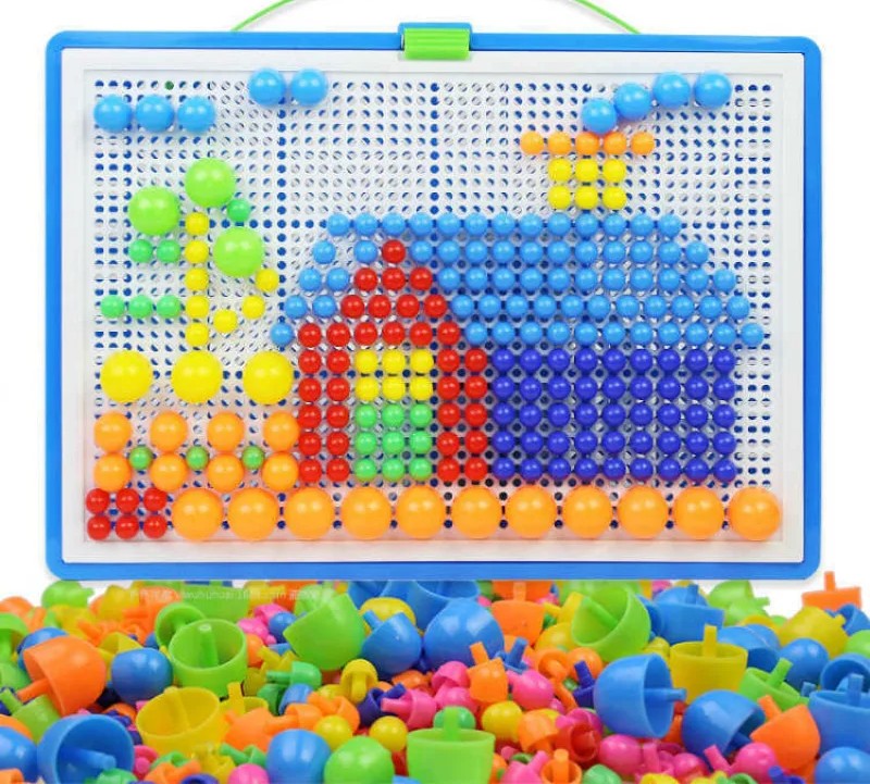 CoguCraft: Kit creativo de arte con clavijas para pequeños constructores