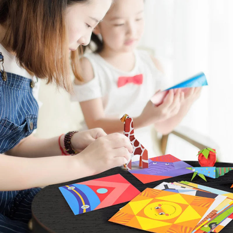 Recorta y crea: libro de manualidades de origami y animales para niños