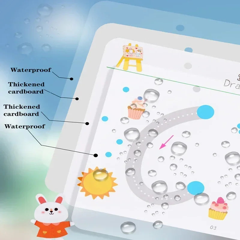Cuaderno MagicFlow: Diversión de trazado reutilizable para mentes Montessori