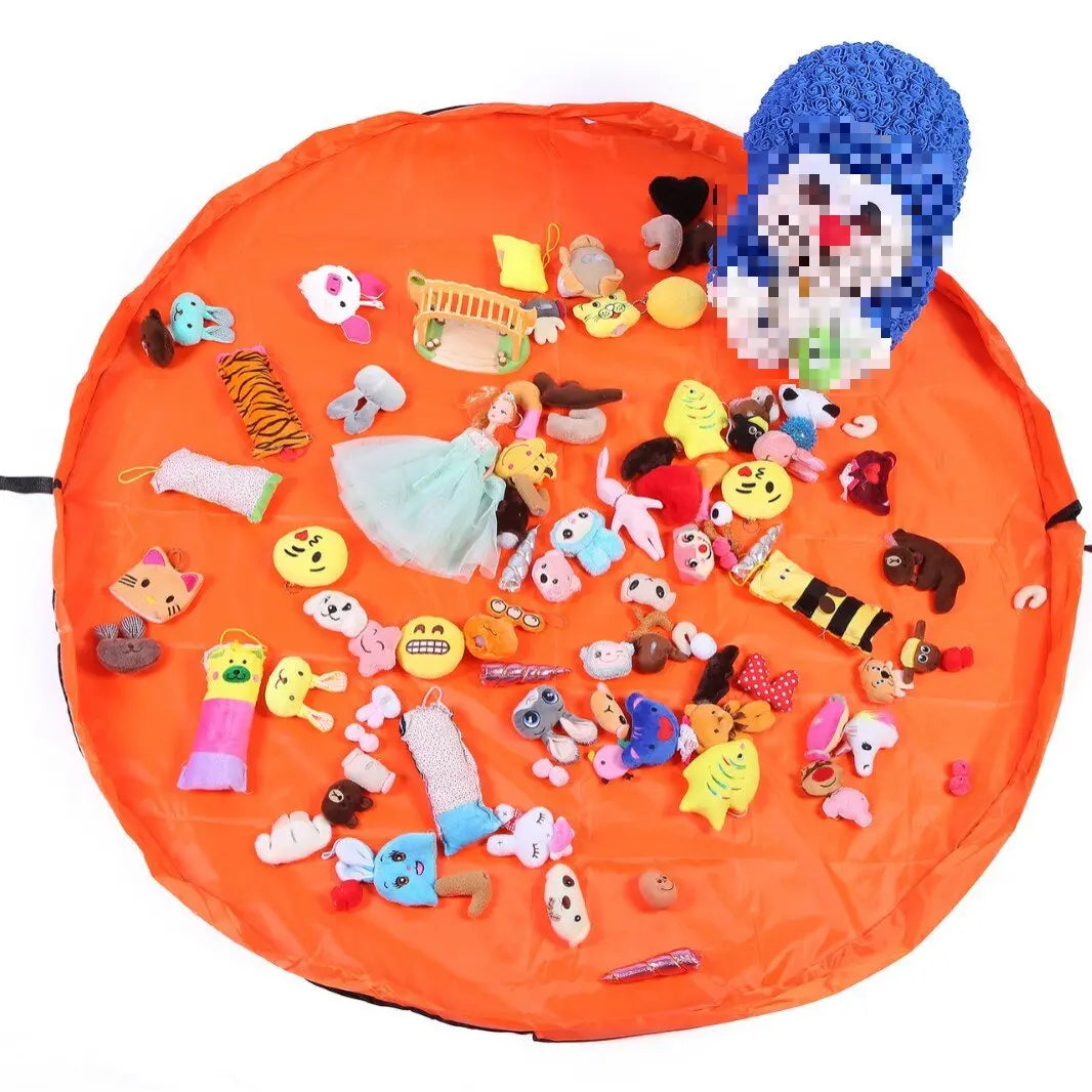 PlayBag Express: Bolsa para guardar juguetes y tapete de juego 2 en 1 para bloques de construcción