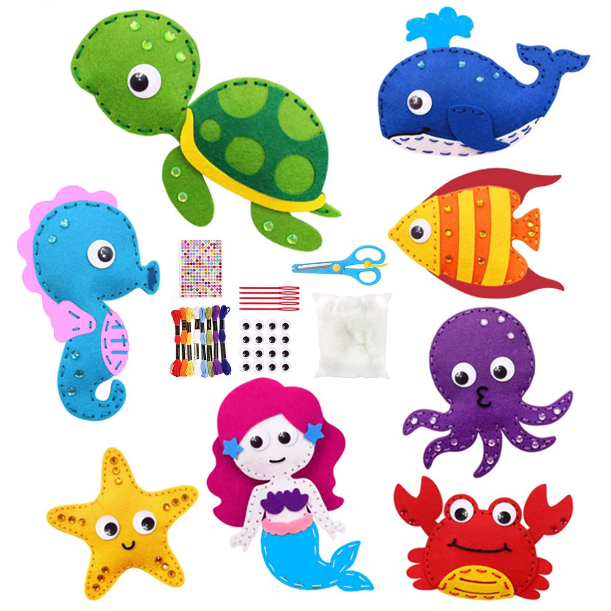Stitch & Snuggles: Kit de costura para principiantes para niños