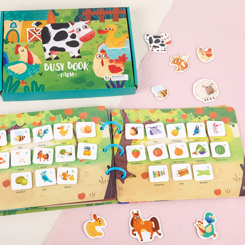 CalmQuest: Libro de pegatinas interactivo Montessori