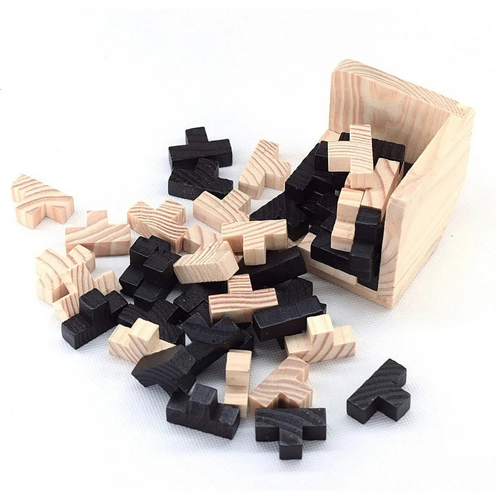 Cubo lógico Luban: rompecabezas de madera 3D para mentes jóvenes y brillantes