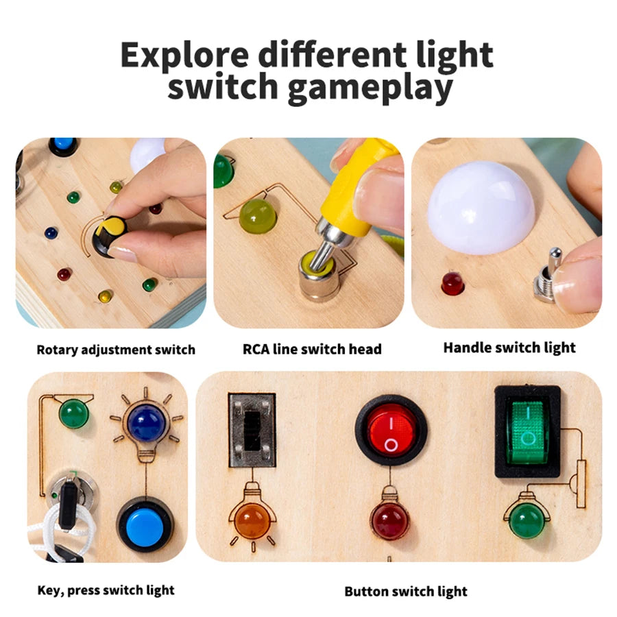 BrightBoard: Aventura de cambio sensorial Montessori