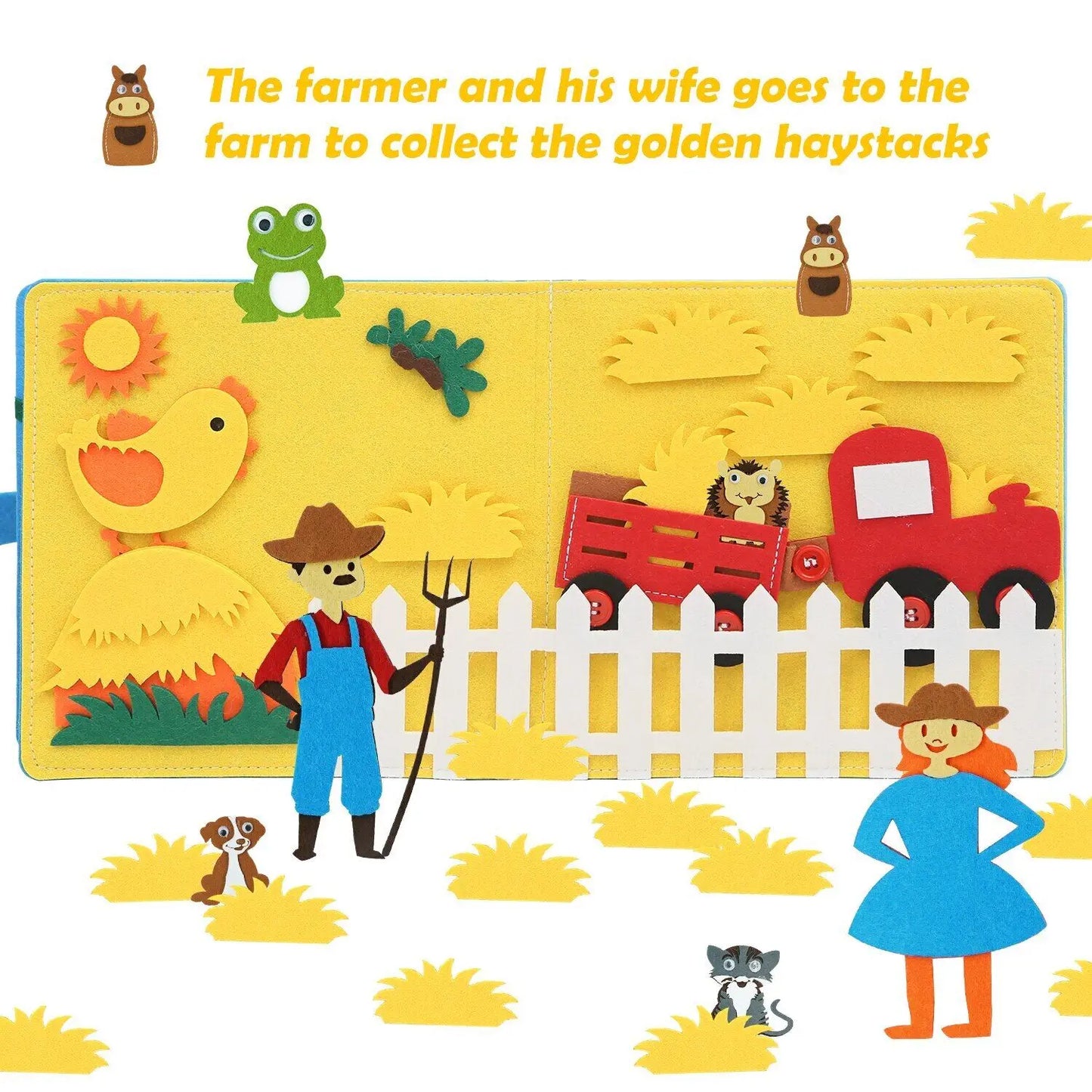 Livro Montessori Felt Discovery: Aventuras Sensoriais