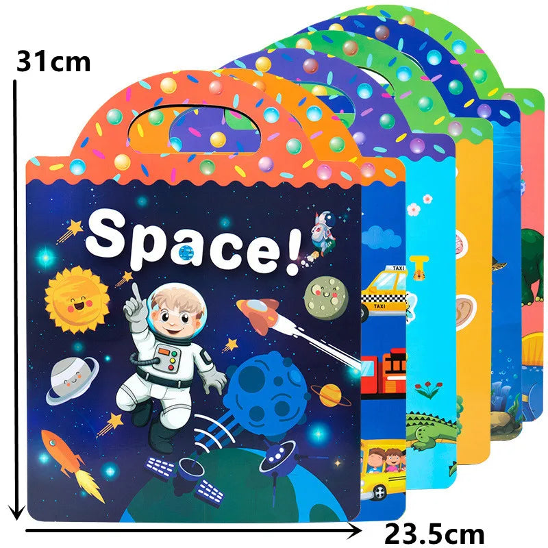StickerStory: Libro de pegatinas reutilizables para niños