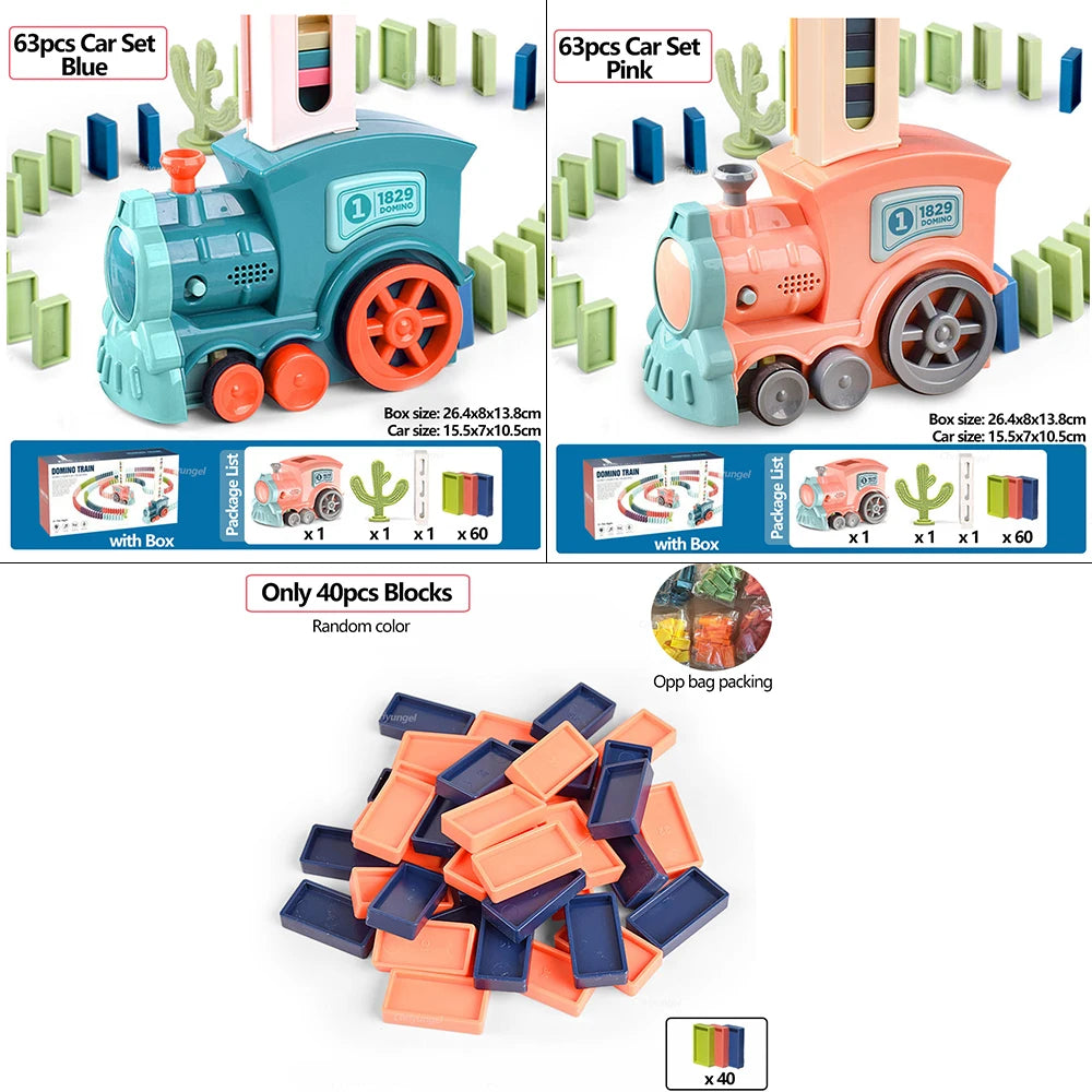 Domino Express: Constructor de pistas colorido para niños