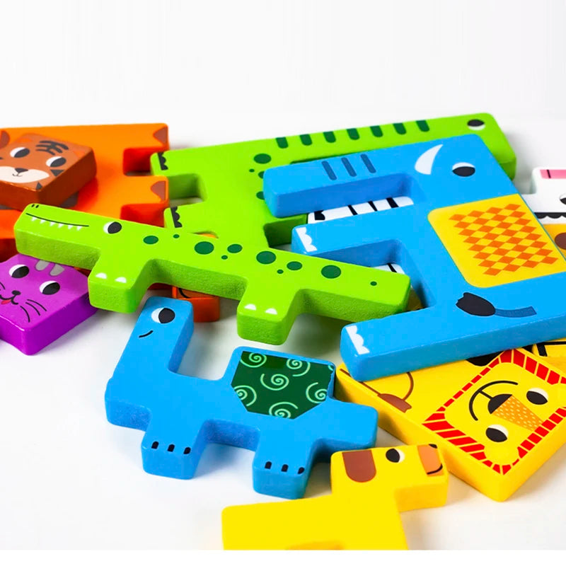 Montessori Critter Commute: temas de aventuras en madera para niños