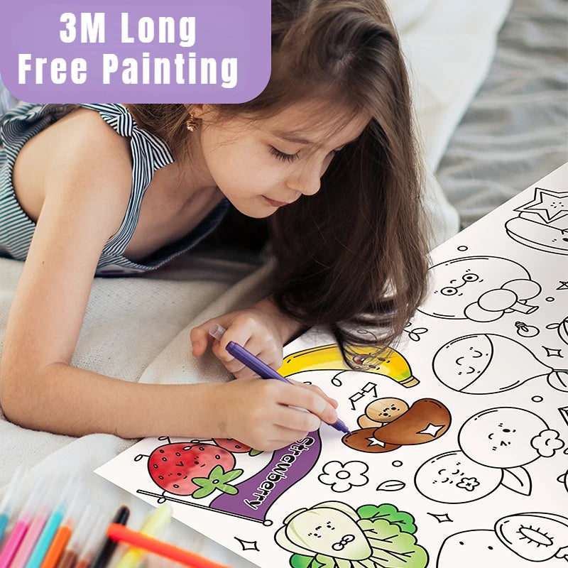 ColourScroll: Rollo gigante de dibujo DIY para pequeños artistas