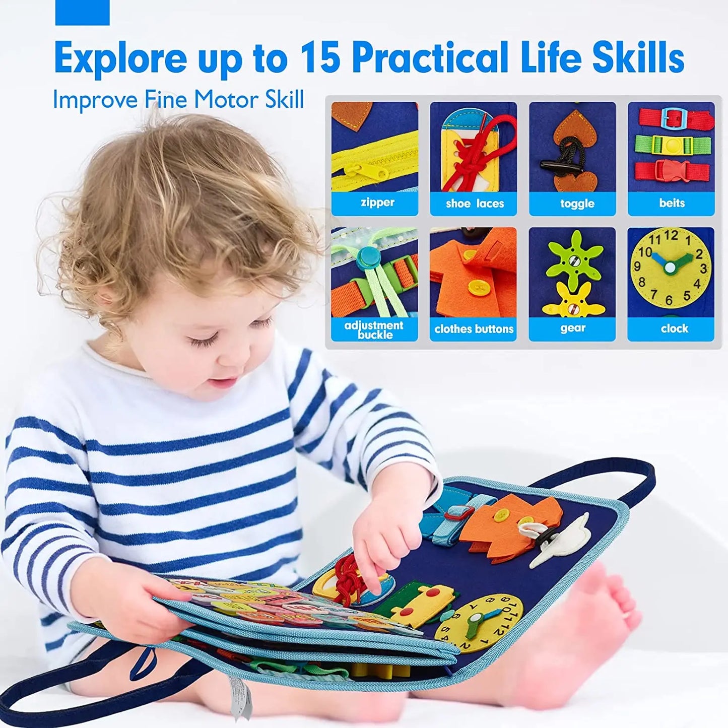 ExplorerPad: tablero de viaje Montessori para niños pequeños
