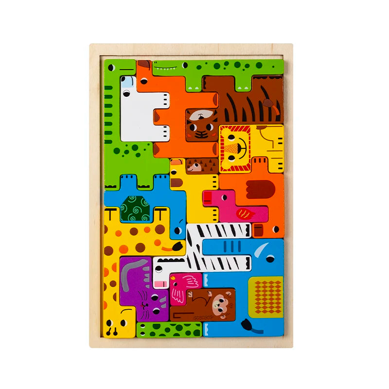 Montessori Critter Commute: temas de aventuras en madera para niños