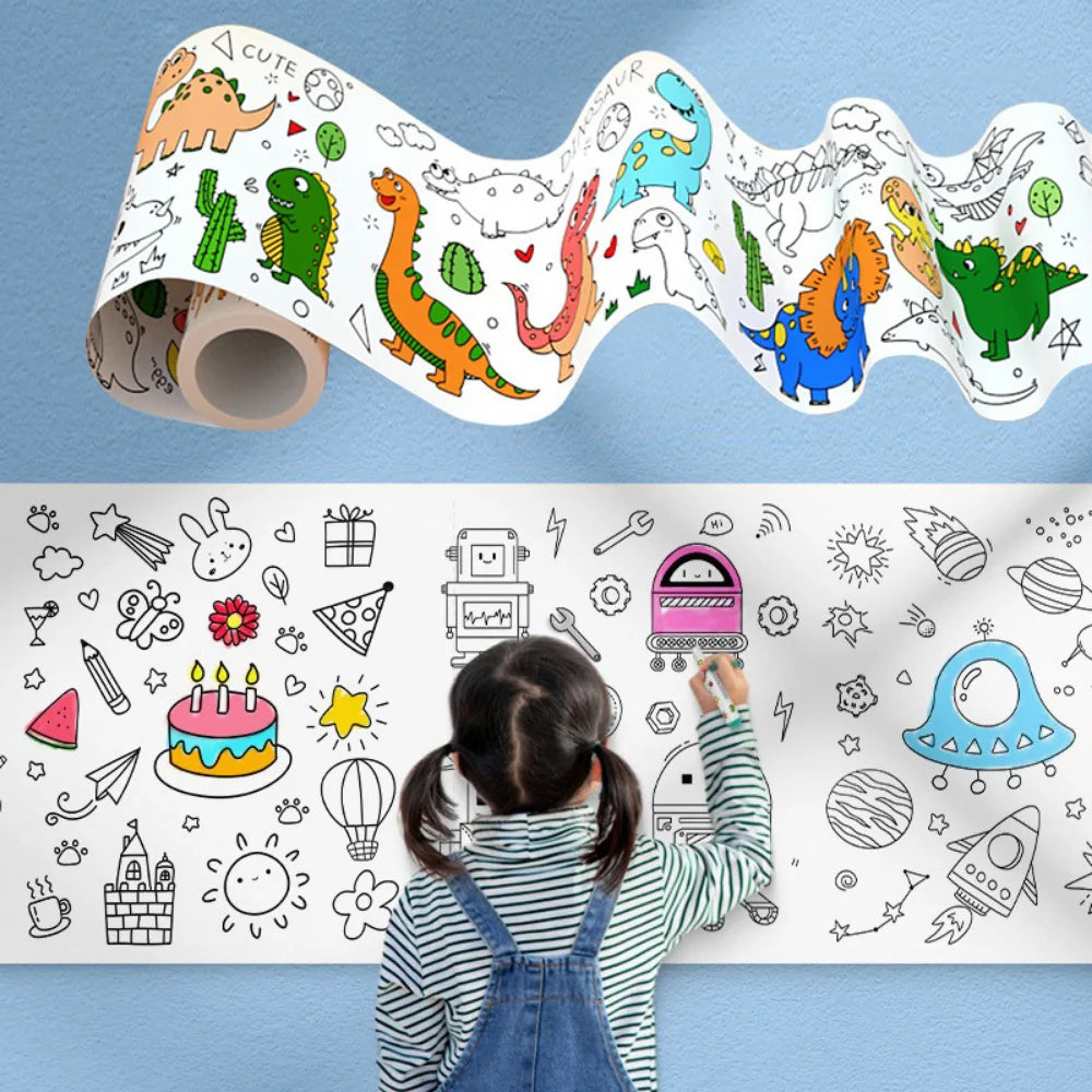 ColourScroll: Rollo gigante de dibujo DIY para pequeños artistas