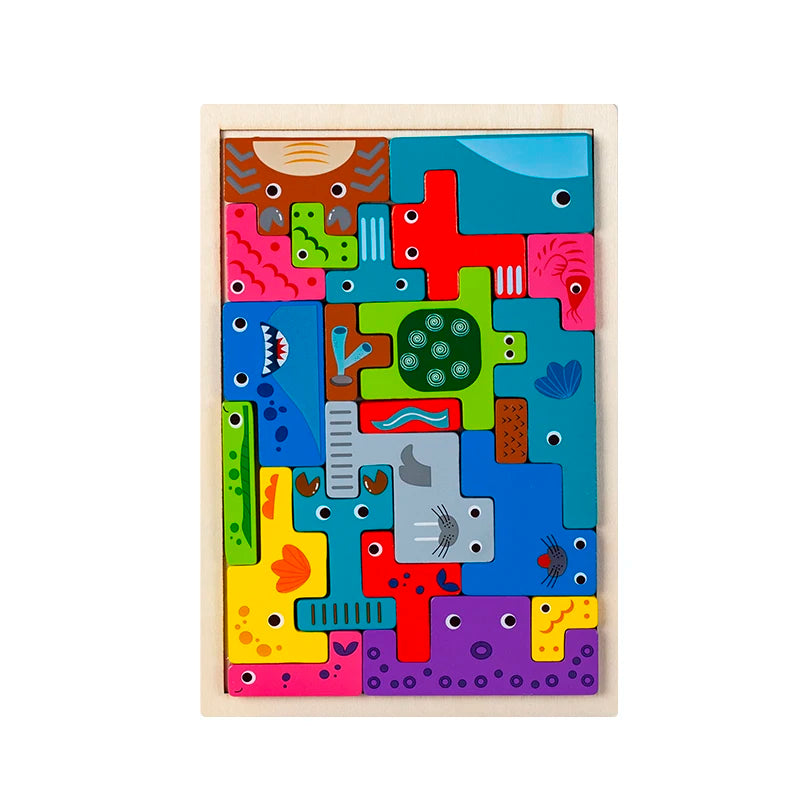 Montessori Critter Commute: temas de aventuras en madera para niños