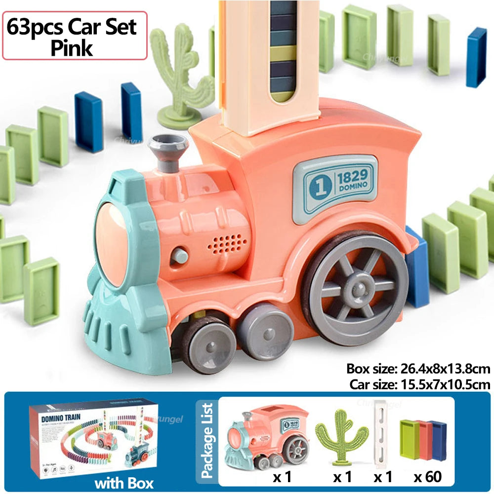 Domino Express: Constructor de pistas colorido para niños
