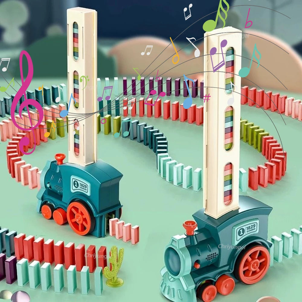 Domino Express: Constructor de pistas colorido para niños