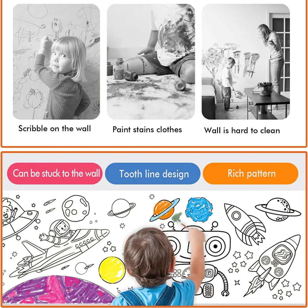 ColourScroll: Rollo gigante de dibujo DIY para pequeños artistas
