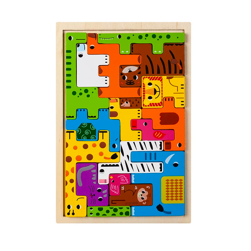 Montessori Critter Commute: temas de aventuras en madera para niños