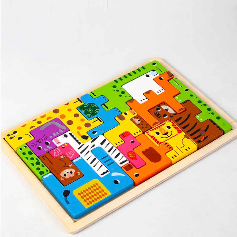 Montessori Critter Commute: temas de aventuras en madera para niños
