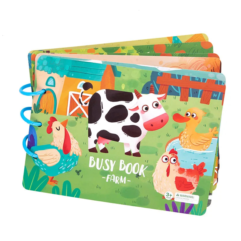 CalmQuest: Libro de pegatinas interactivo Montessori