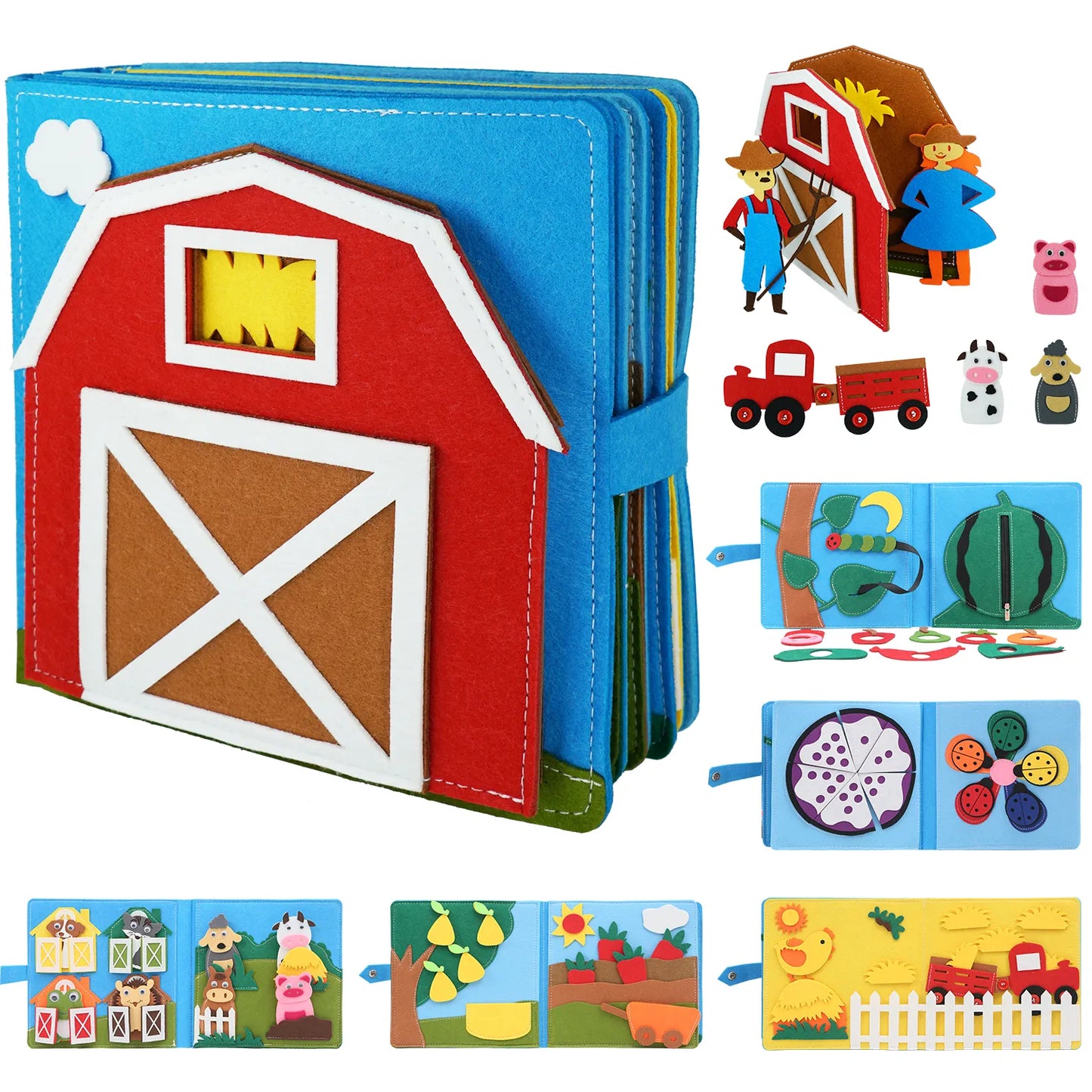Livro Montessori Felt Discovery: Aventuras Sensoriais