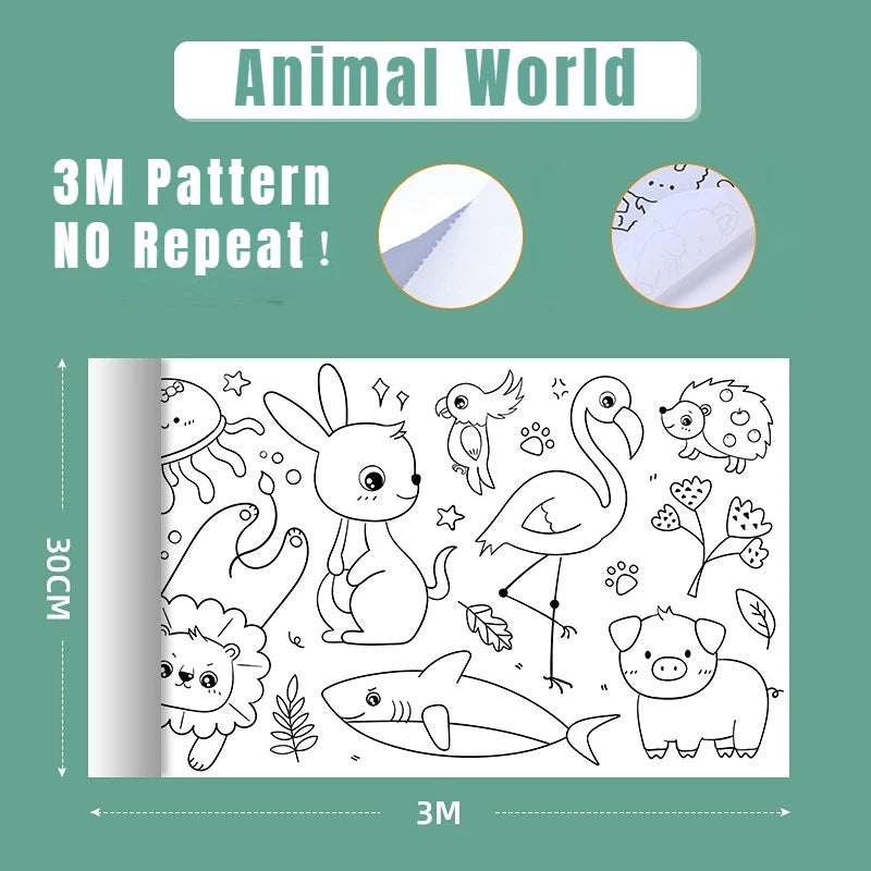 ColourScroll: Rollo gigante de dibujo DIY para pequeños artistas
