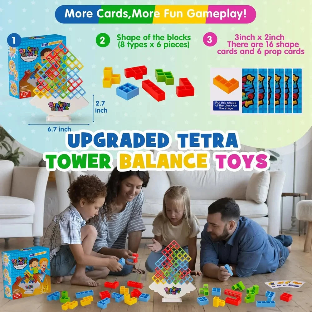 Tetra Tower Challenge: un juego de equilibrio con bloques