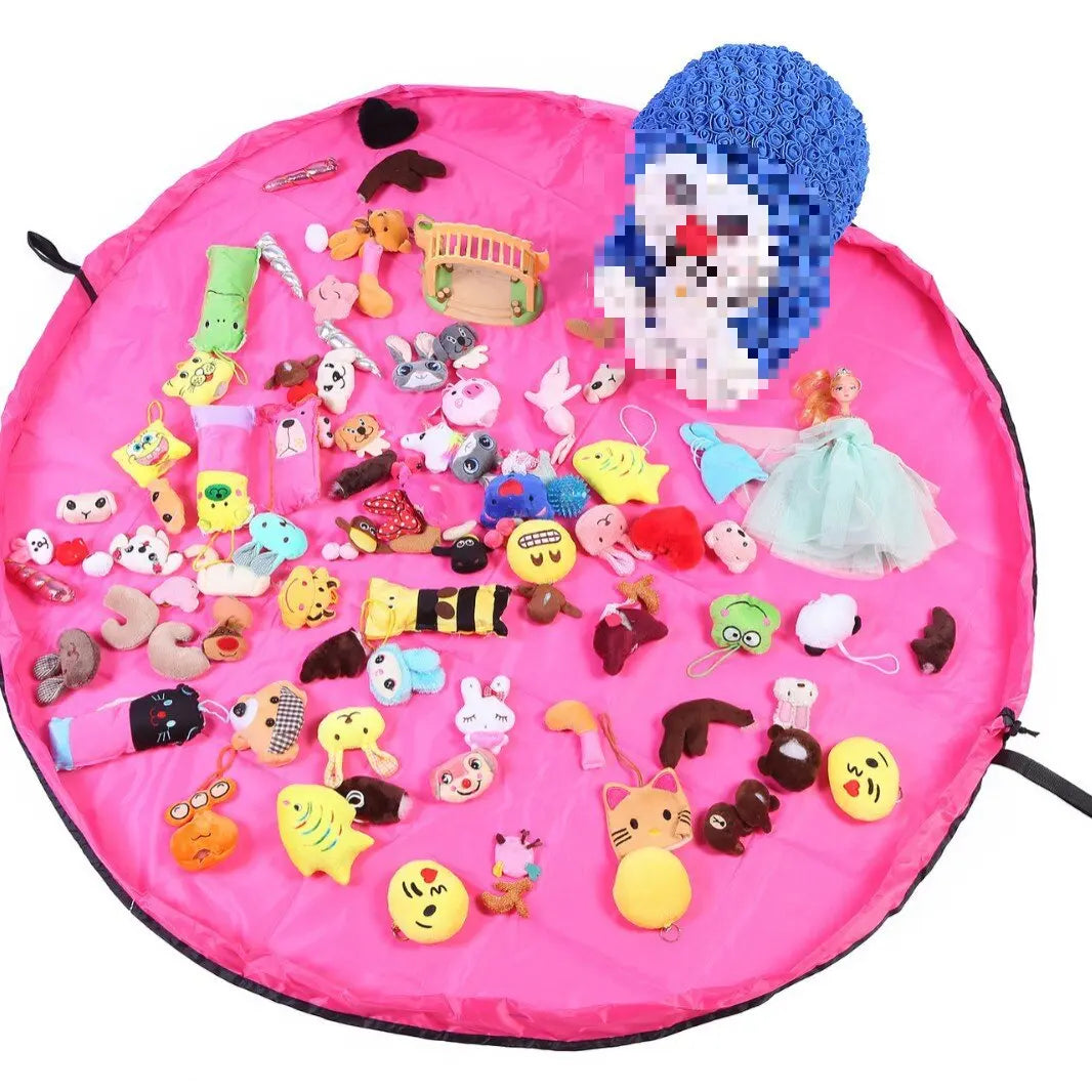 PlayBag Express: Bolsa para guardar juguetes y tapete de juego 2 en 1 para bloques de construcción