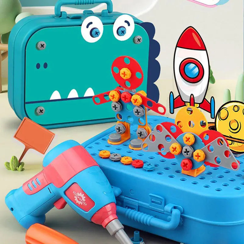Maestro constructor: kit de montaje y perforación para niños