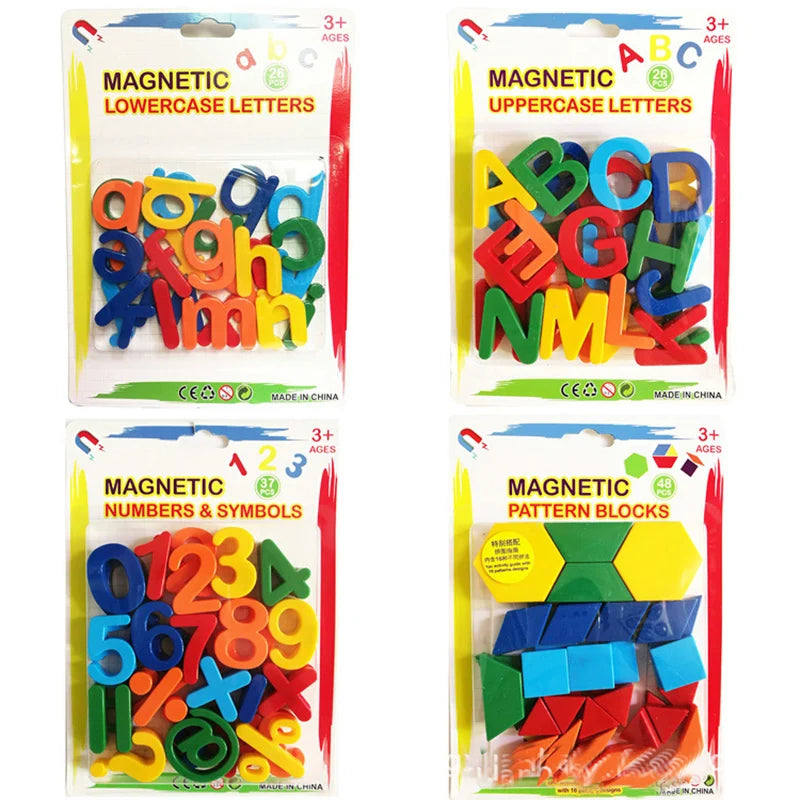 Aprendizaje magnético divertido: alfabeto, números y formas para niños