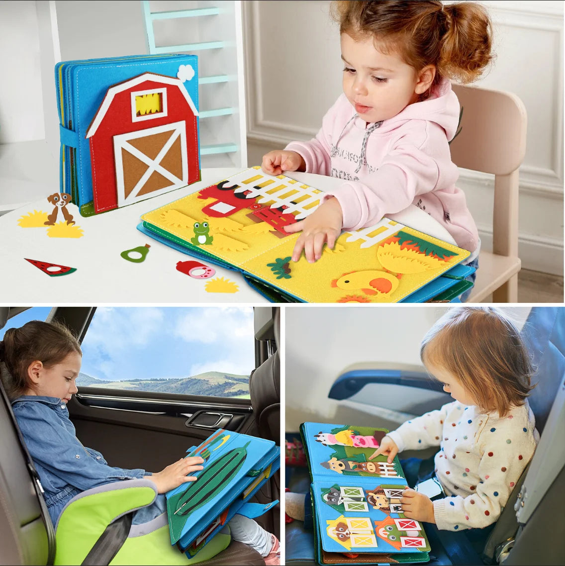 Livro Montessori Felt Discovery: Aventuras Sensoriais
