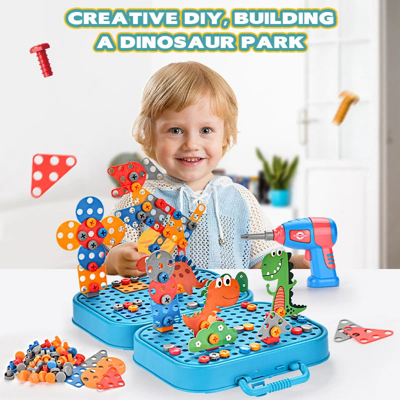 Maestro constructor: kit de montaje y perforación para niños