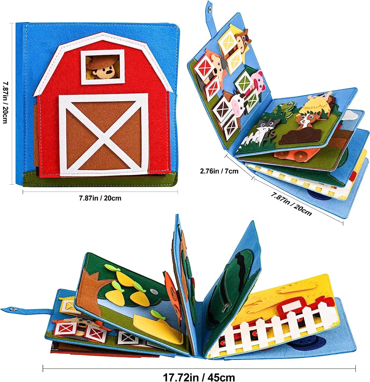 Livro Montessori Felt Discovery: Aventuras Sensoriais