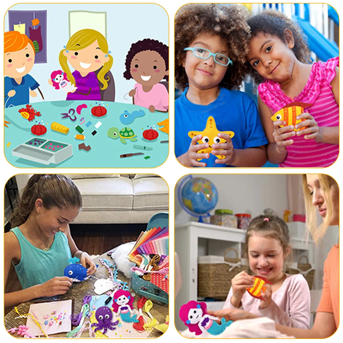 Stitch & Snuggles: Kit de costura para principiantes para niños