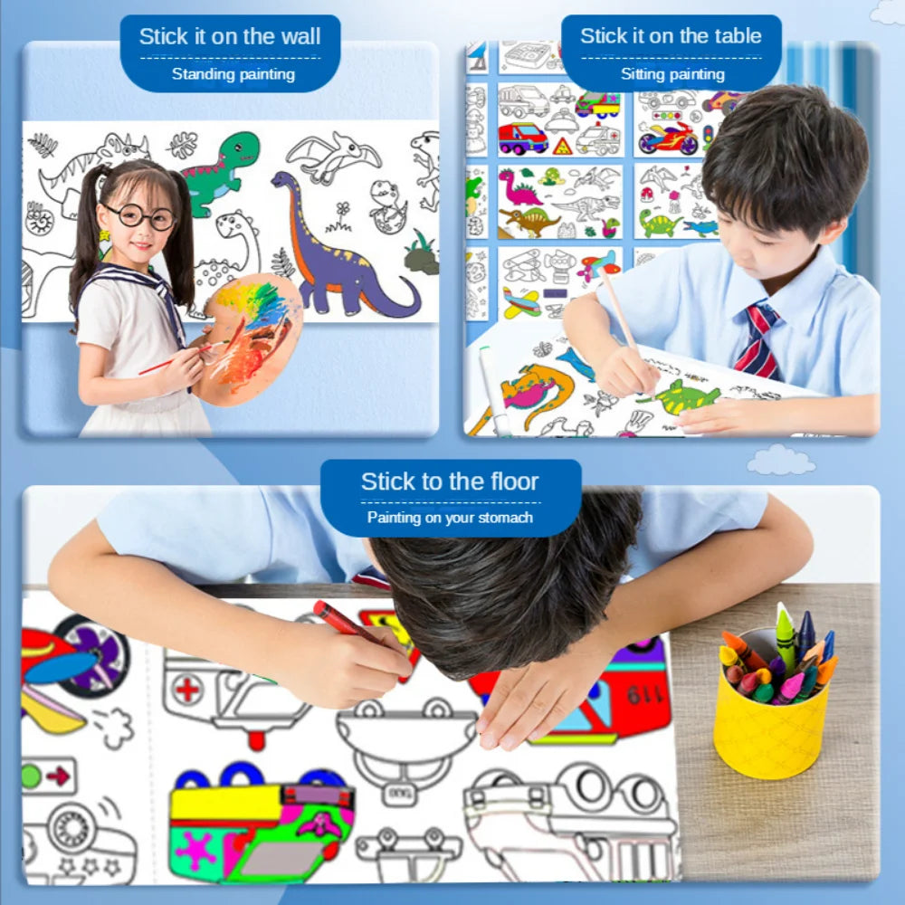ColourScroll: Rollo gigante de dibujo DIY para pequeños artistas