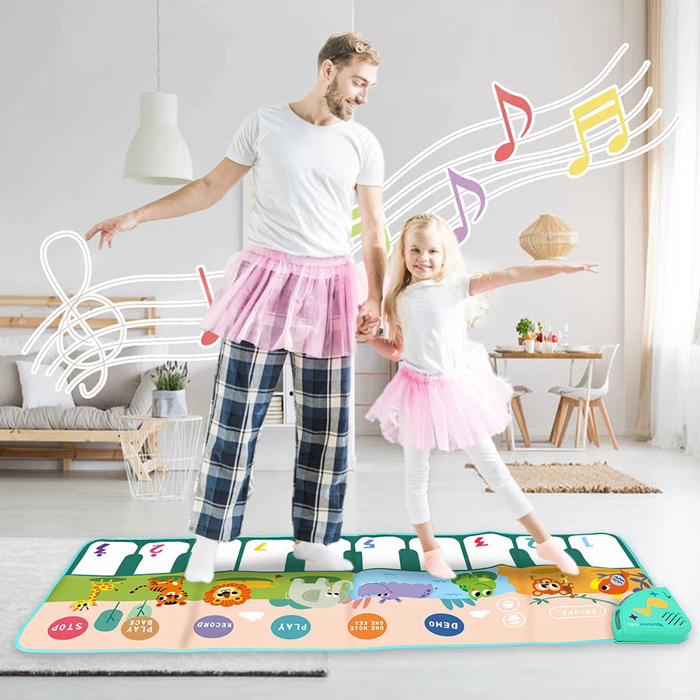 Jungle Jams: tapete de piano con sonidos de animales o instrumentos musicales para niños