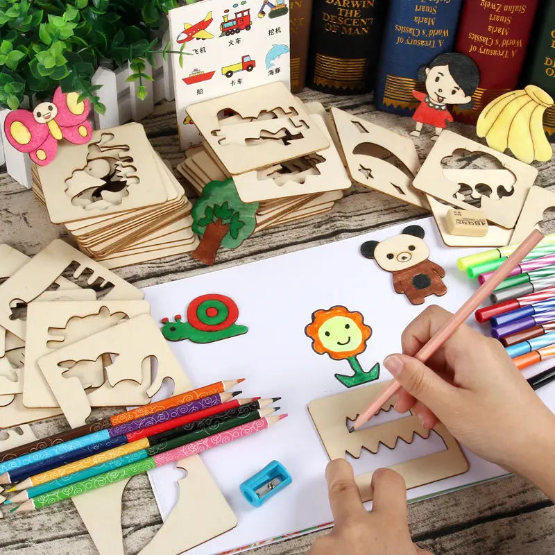 InspiraDraw: Set de 32 plantillas creativas para niños