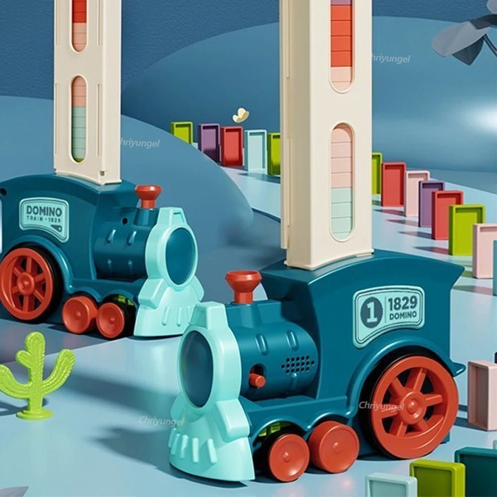 Domino Express: Constructor de pistas colorido para niños