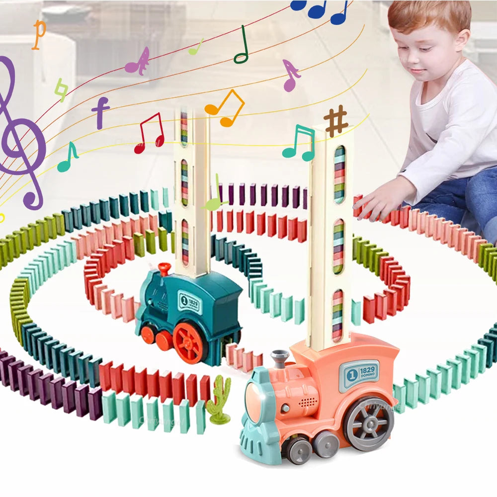Domino Express: Constructor de pistas colorido para niños