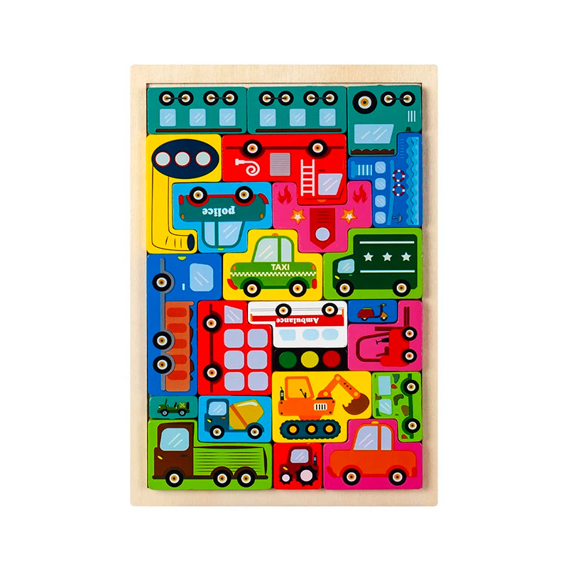 Montessori Critter Commute: temas de aventuras en madera para niños
