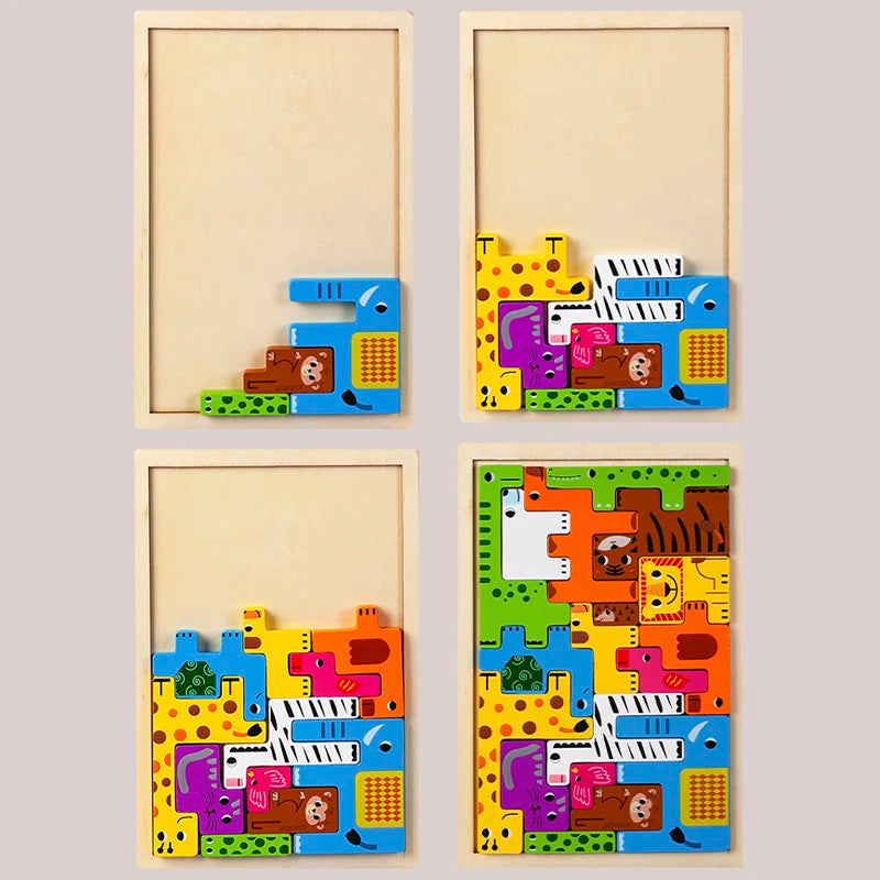 Montessori Critter Commute: temas de aventuras en madera para niños