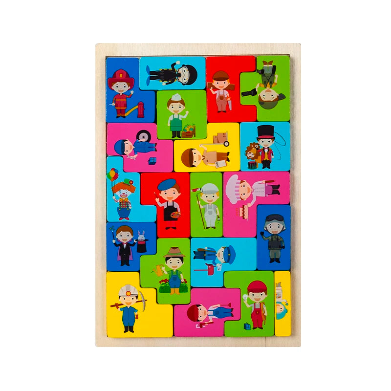 Montessori Critter Commute: temas de aventuras en madera para niños