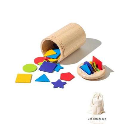 Montessori ColourMinds: Juego de rompecabezas sensorial y de clasificación de madera