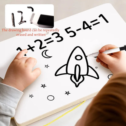 Montessori DuoPlay: Aventura en laberinto magnético y tablero de dibujo