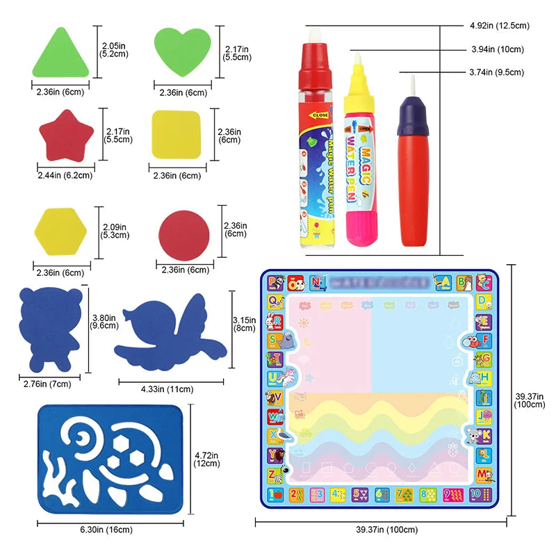 AquaDoodle Magic: Creative Water Art Mat