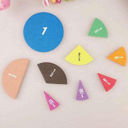 Math Whiz: juego de 51 piezas para aprender fracciones para niños