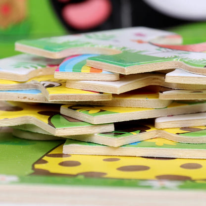 Tiny Thinkers: Cartoon Wooden Puzzle Set